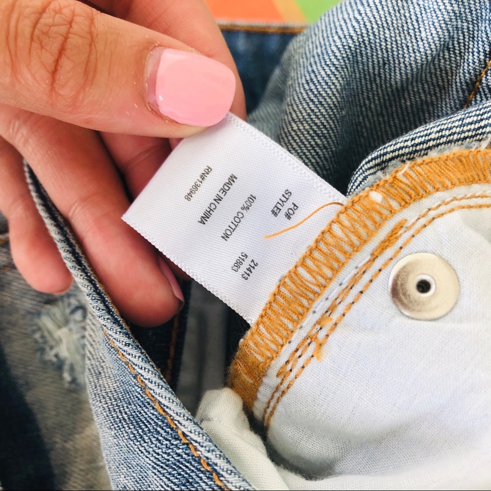 NWT Nasty Gal Paint Brush Boyfriend Jeans - Picture 5 of 7